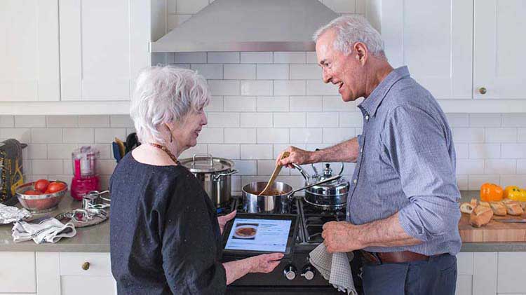 Older couple enjoying their retirement life.