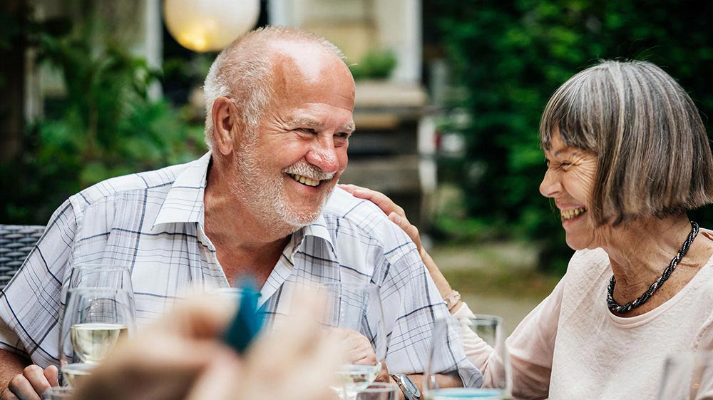 Older couple enjoying their retirement life