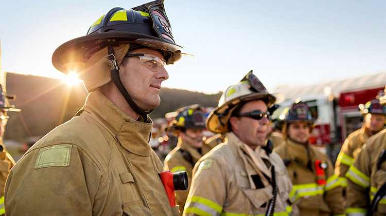 A group of firefighter first responders.